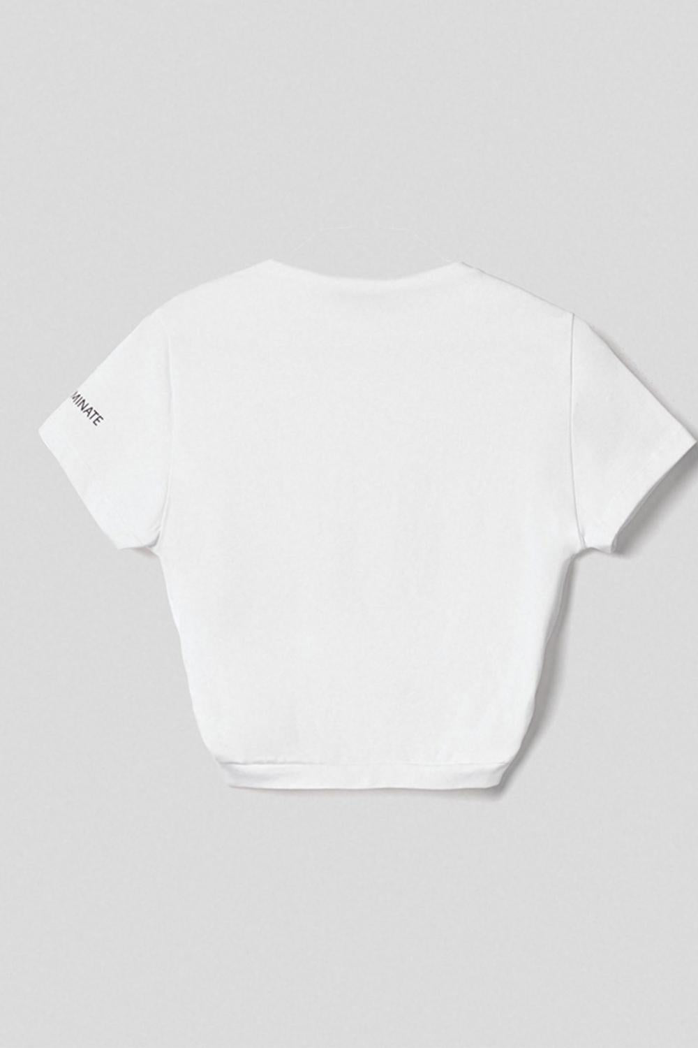 T-Shirt Cropped<BR/> HMABW01510 PTTS0059BI01 Hinnominate 