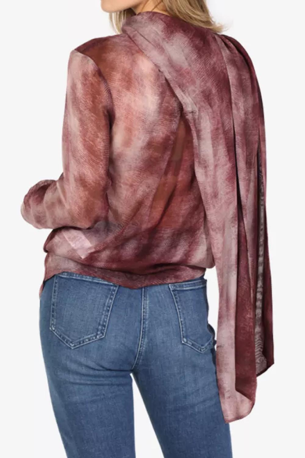 Blusa in voile con stampa pitone<BR/> CA128 57E2EA4 Elisabetta Franchi 