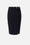 Gonna Midi Elisabetta Franchi in Doppio Crêpe Stretch con Spacco Laterale