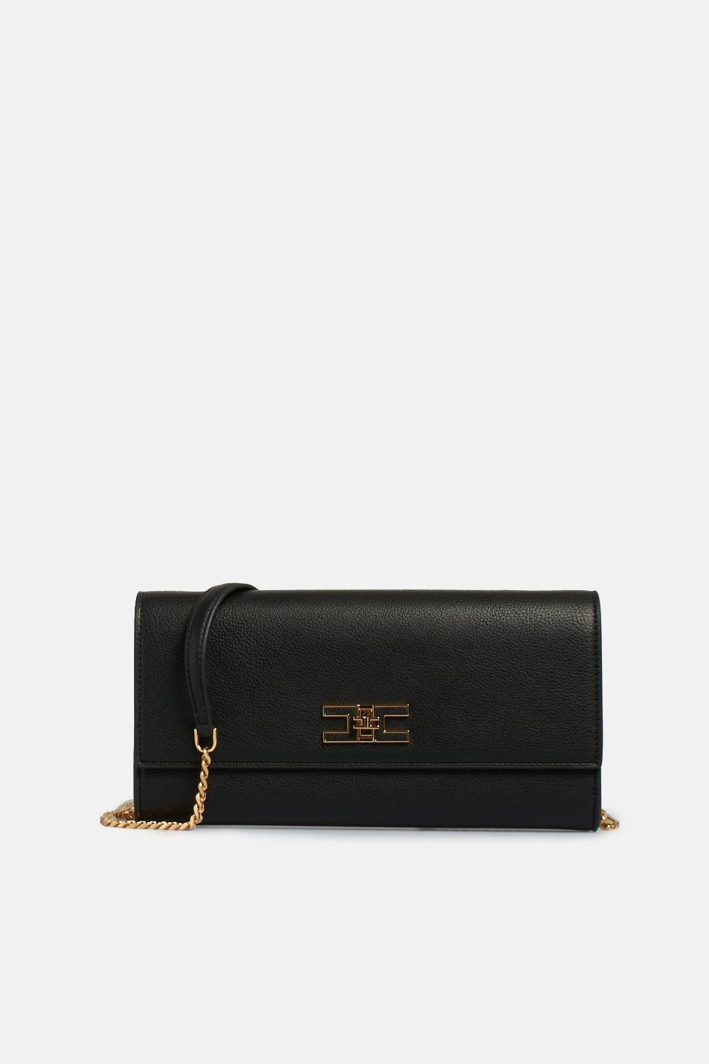 Baguette con tracolla e placca logo<BR/> BS32A 51E2110 Elisabetta Franchi 