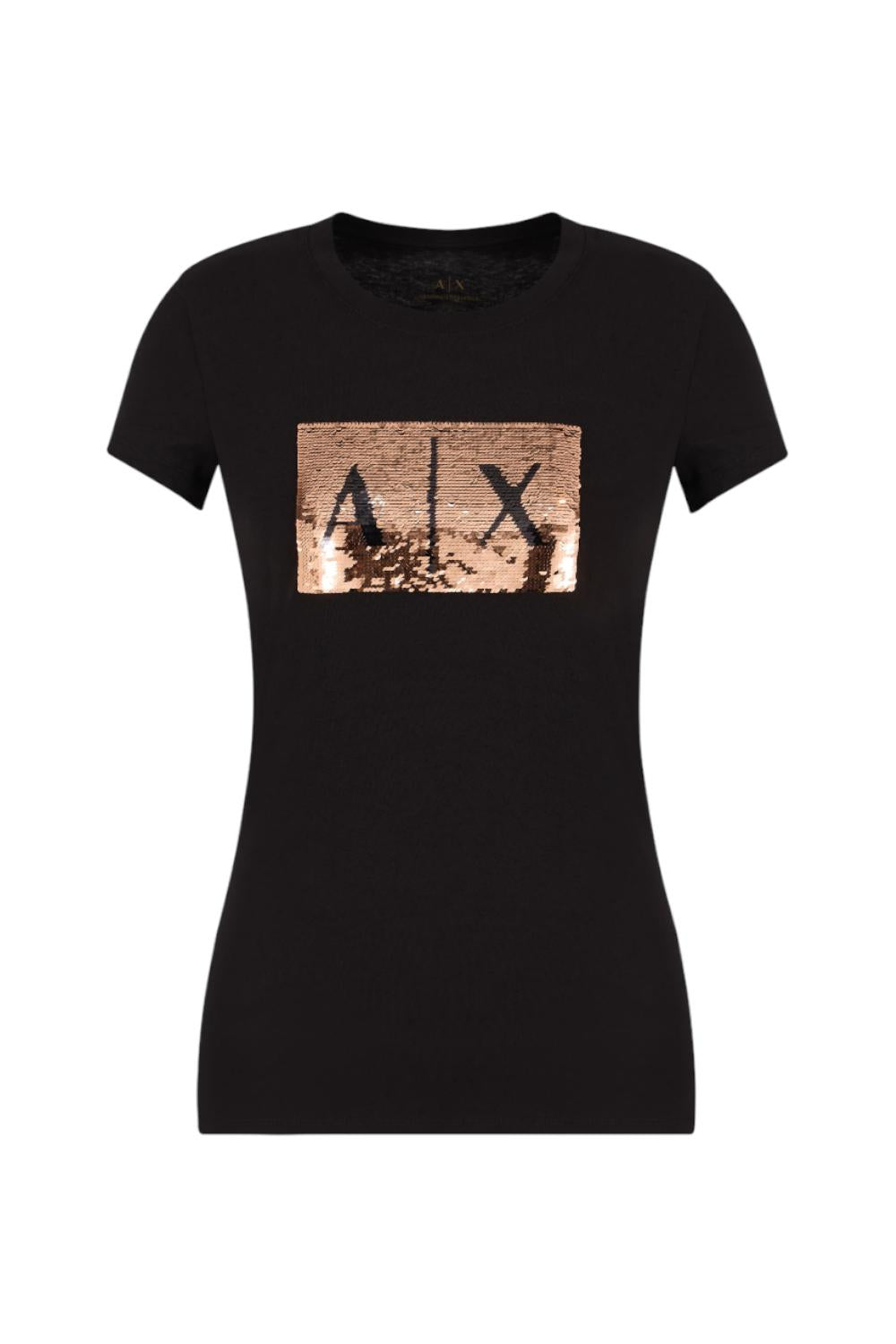 T-shirt slim fit con logo con strass Armani Exchange 8NYTDL YJ73Z6231 Armani Exchange 