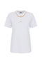 T-shirt in jersey di cotone con collana<BR/> MA028 56E2270 Elisabetta Franchi 