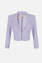 Giacca corta in doppio crêpe stretch GI222 61E2EV7 Elisabetta Franchi 