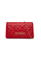 Pochette trapuntata Love Moschino con logo lettering oro e catena JC4079PP1O LA0500 Love Moschino 