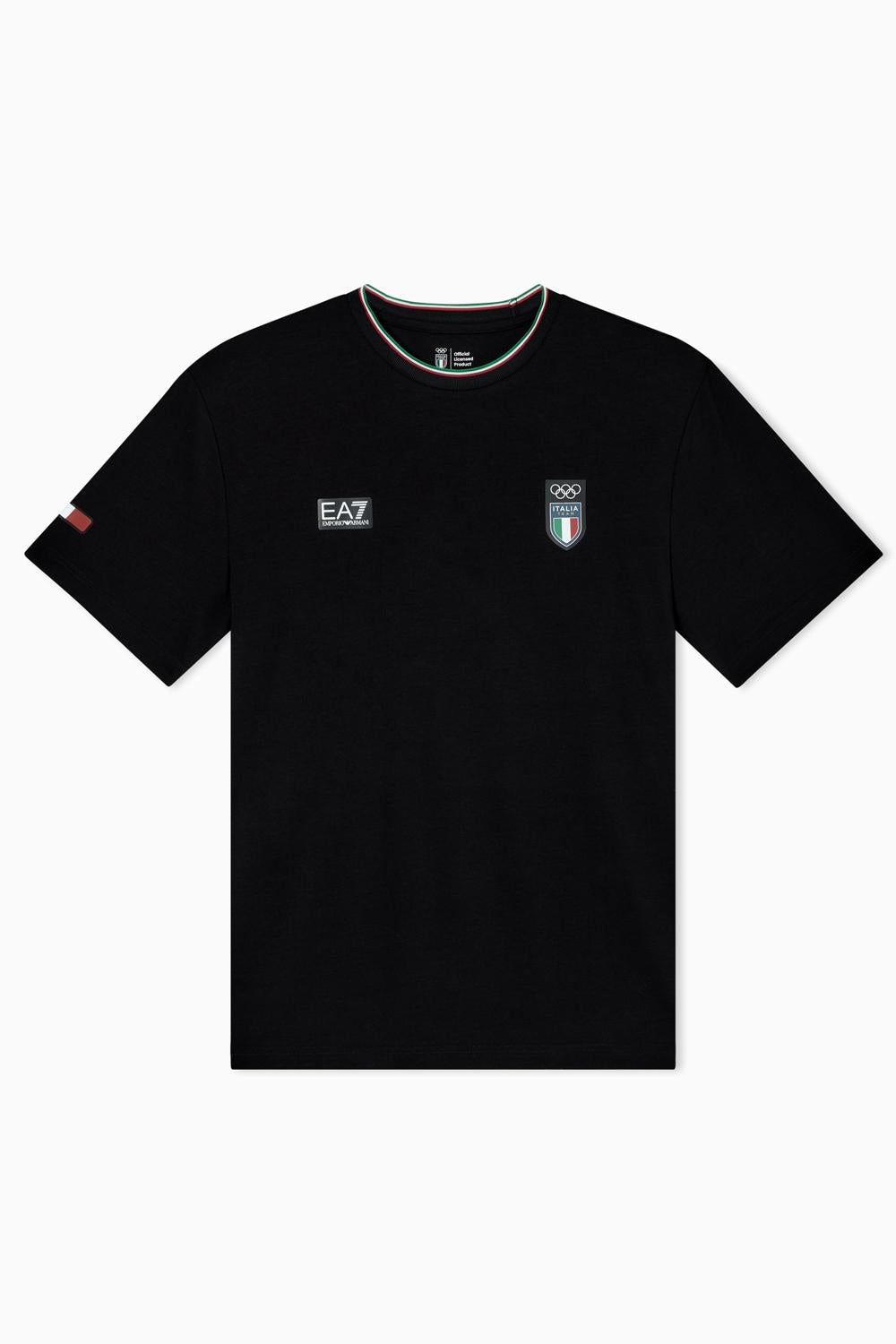 Italia Team T-shirt girocollo a manica corta in jersey stretch 7M001273 AF24845UC001 EA7 Emporio Armani 