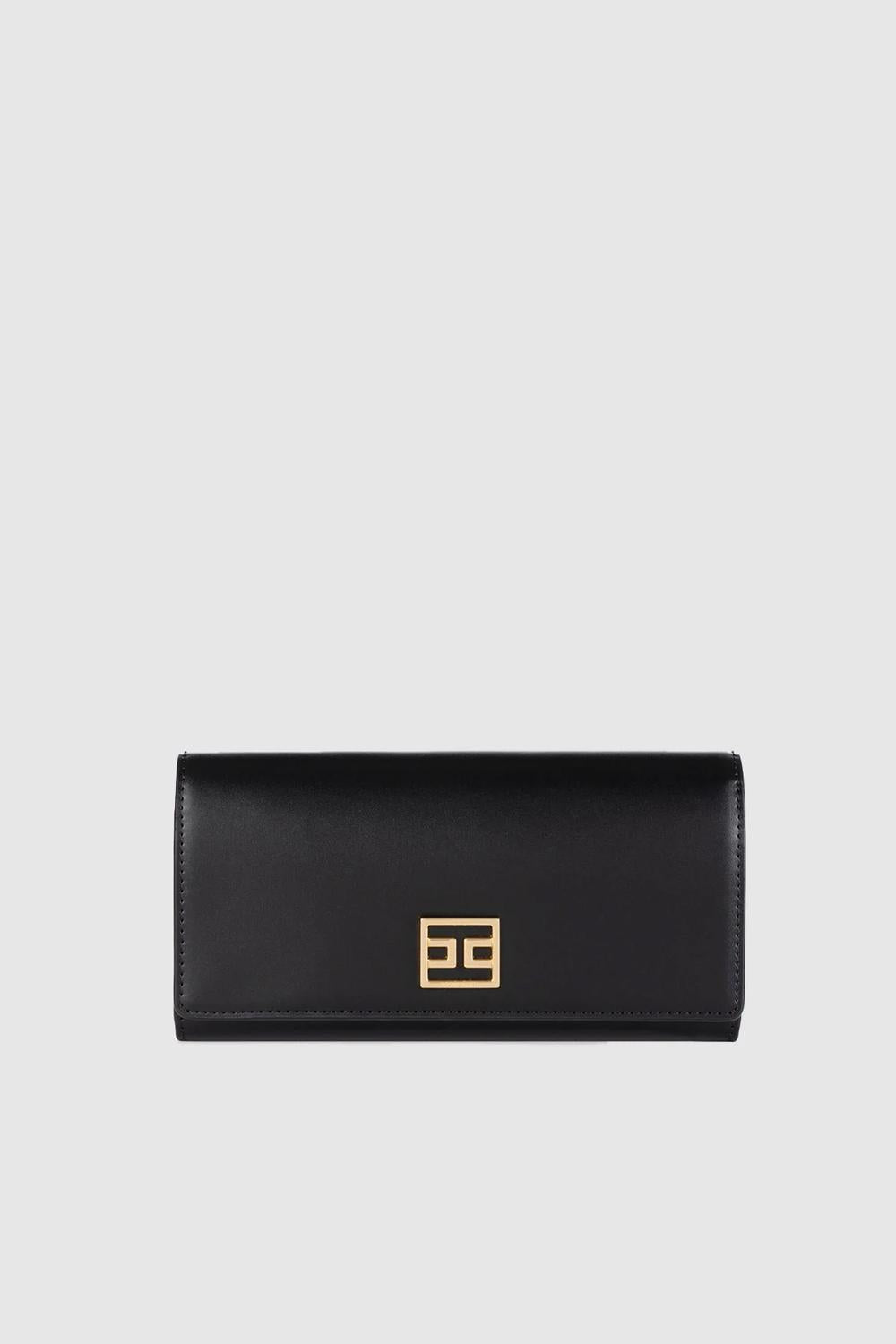 Portafoglio grande con placca logo in metallo<BR/> PF02A 51E2110 Elisabetta Franchi 