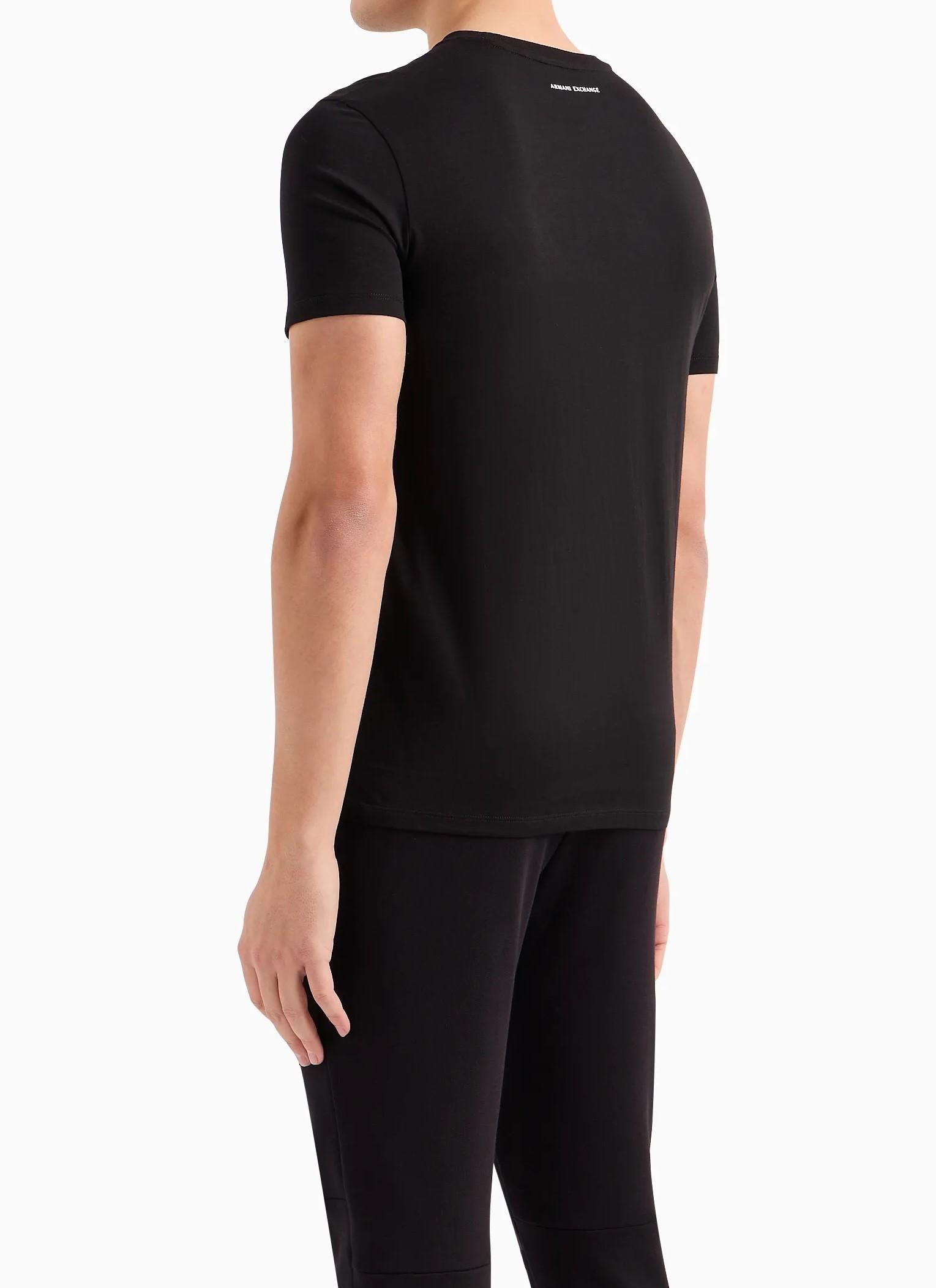 T-shirt con logo quadrato armani exchange<BR/> 8NZTCK Z8H4Z1200 Armani Exchange 