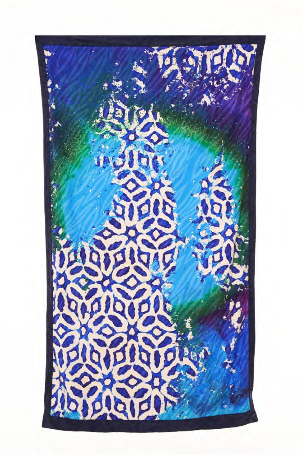 telo mare di spugna e nylon in fantasia azteca con bordi sfrangiato e scritta yes 90x170cm Y1293 019 Yes - Your Everyday Superhero 