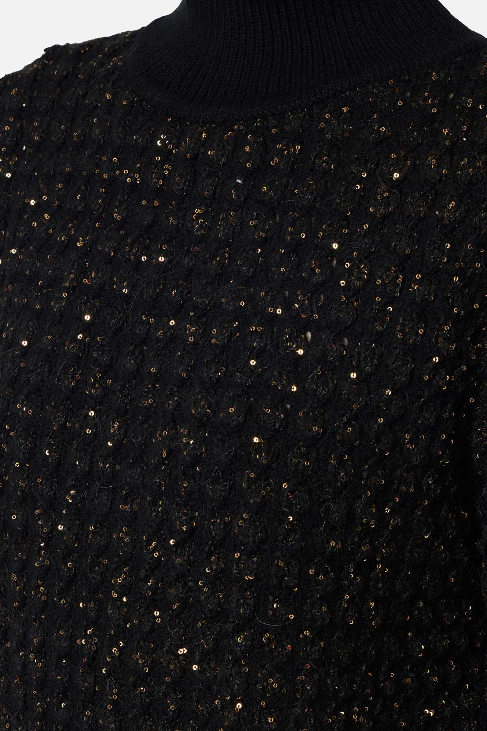 Maglia in bouclé con paillettes MK20Q 56E2110 Elisabetta Franchi 