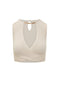 top in maglia con apertura al centro TK76S 61E3193 Elisabetta Franchi 