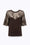 T-SHIRT IN JERSEY CON INSERTI IN PIZZO