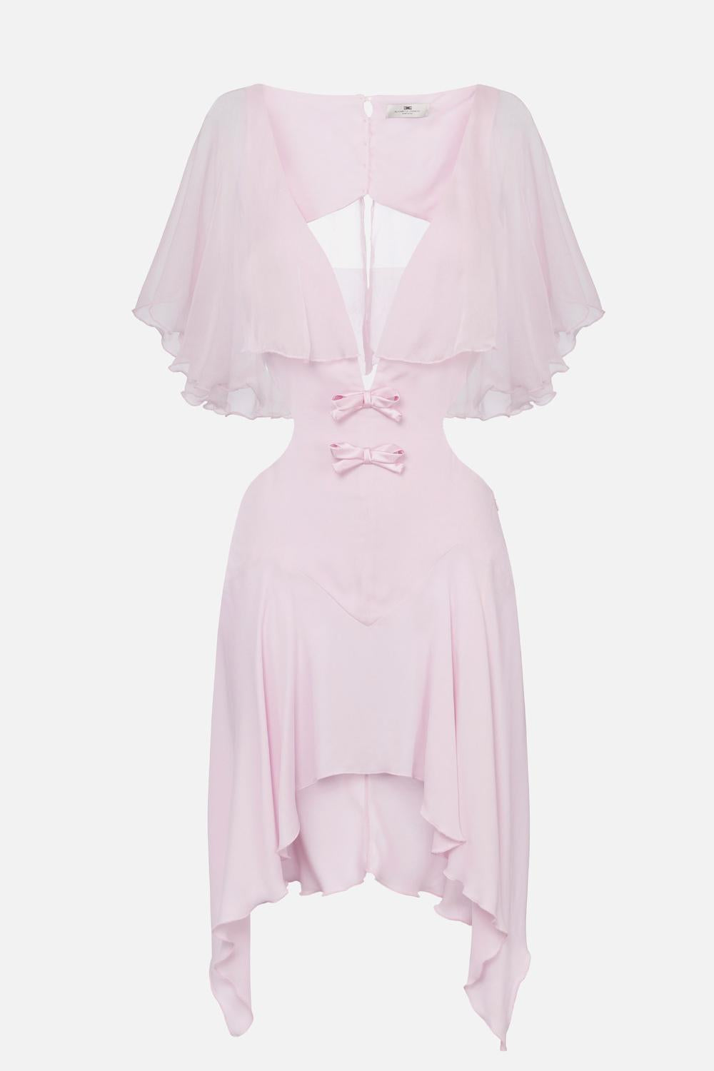 Abito in georgette con mantellina<BR/> ABT32 51E2544 Elisabetta Franchi 