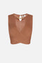 top in maglia con apertura al centro TK76S 61E3600 Elisabetta Franchi 