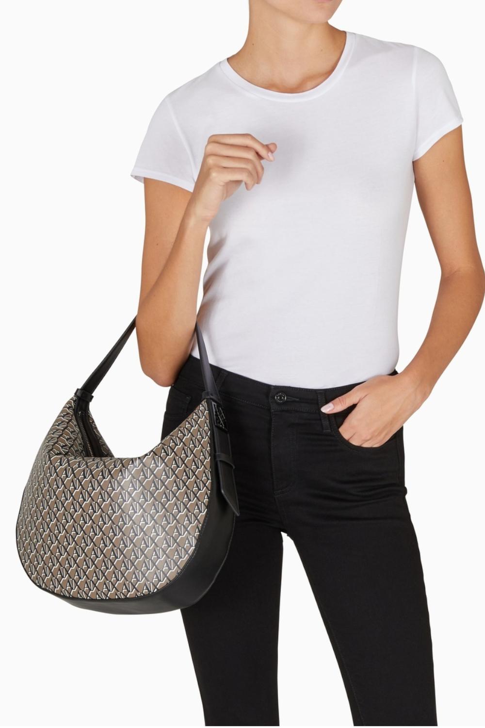 Borsa a spalla hobo media XW000916 AF17221M6029 Armani Exchange 