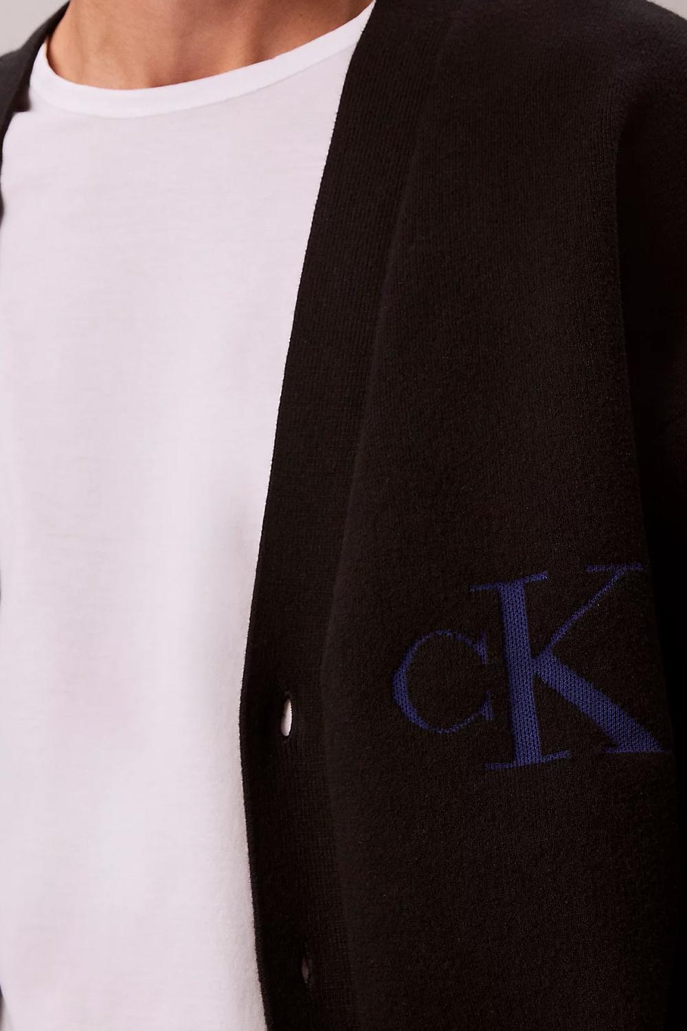 Cardigan in Cotone e Cashmere LV04RD304G UB1 Calvin Klein 