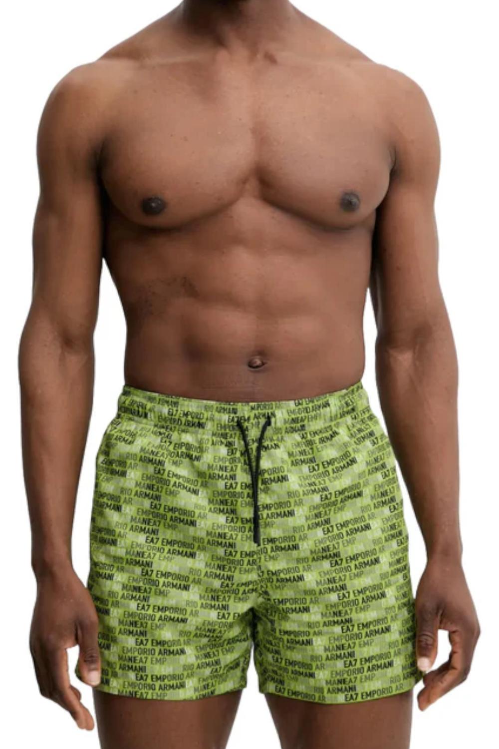 Costume da bagno boxer stampato EA7 Emporio Armani<BR/> 7M000510 AF13059F7012 EA7 Emporio Armani 
