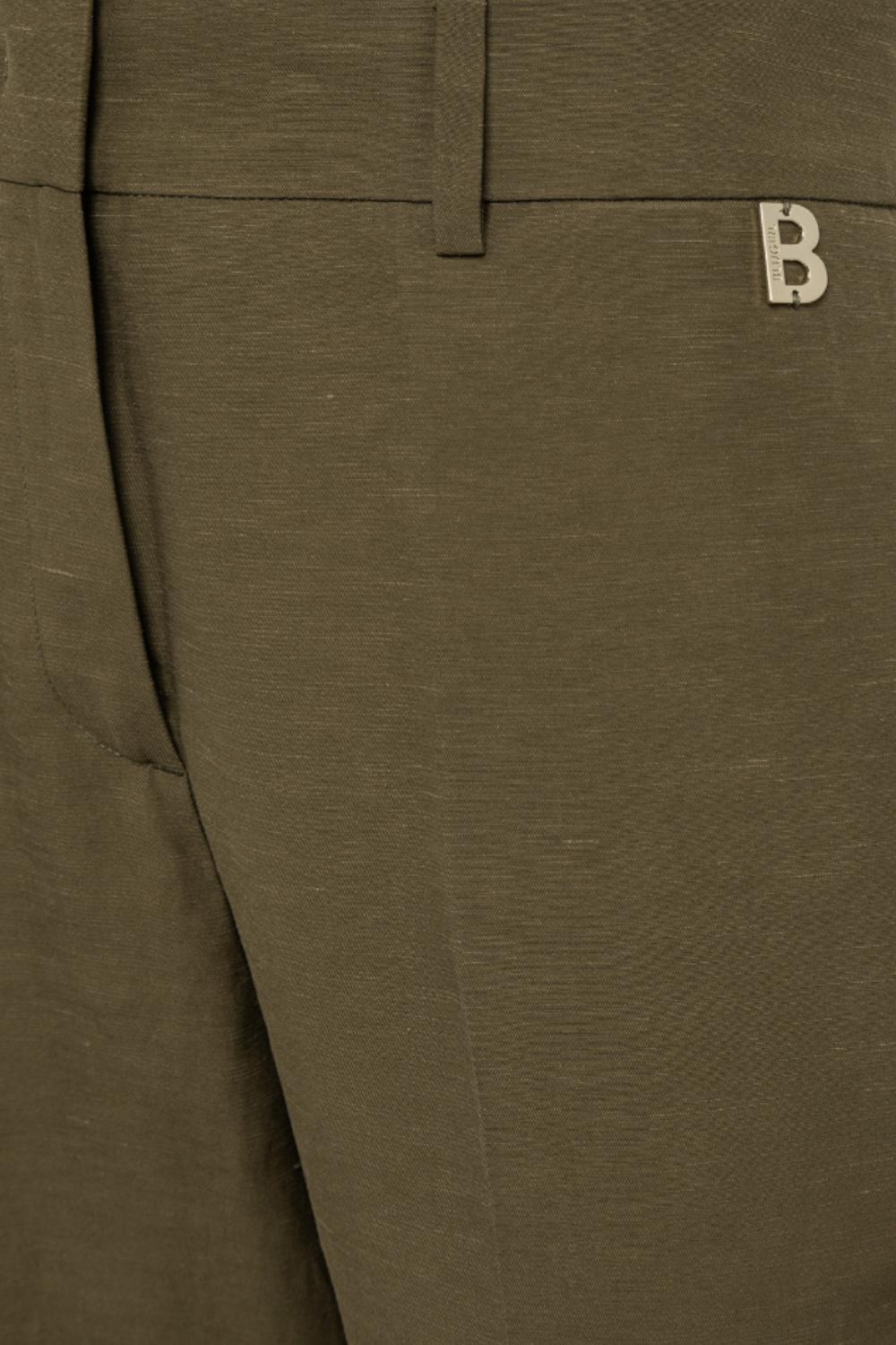 PANTALONI A SIGARETTA IN MISTO LINO<BR/> RA5160 T882390622 Blugirl 