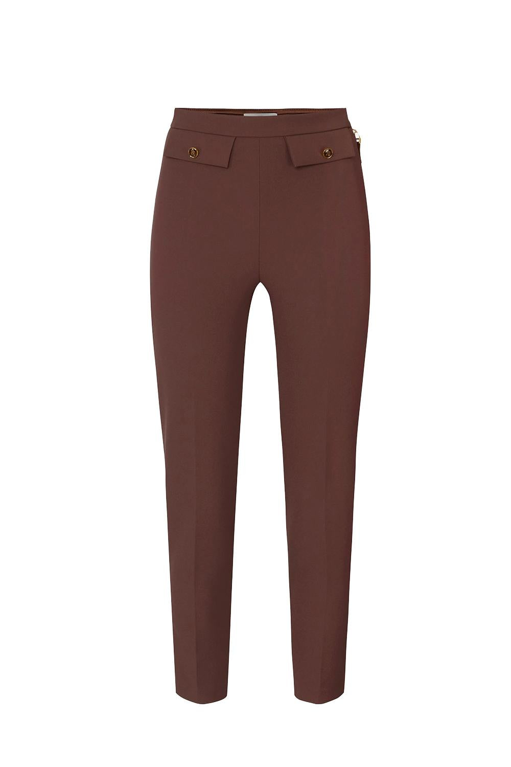 Pantaloni in doppio crêpe<BR/> PA120 56E2EA3 Elisabetta Franchi 