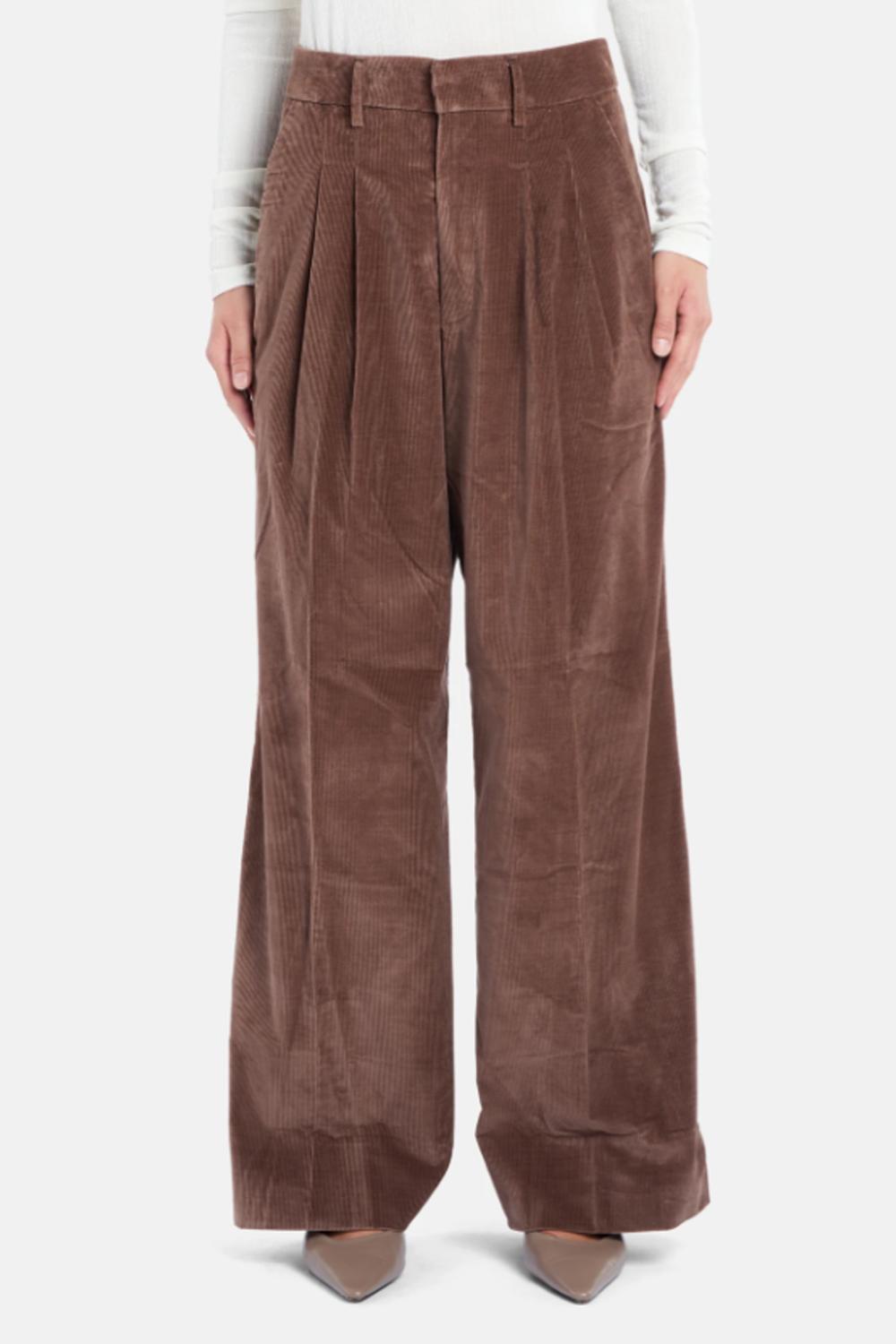 PantalonI Eloise wide leg in corduroy DP843 VS0916D-XXX532 Dondup 