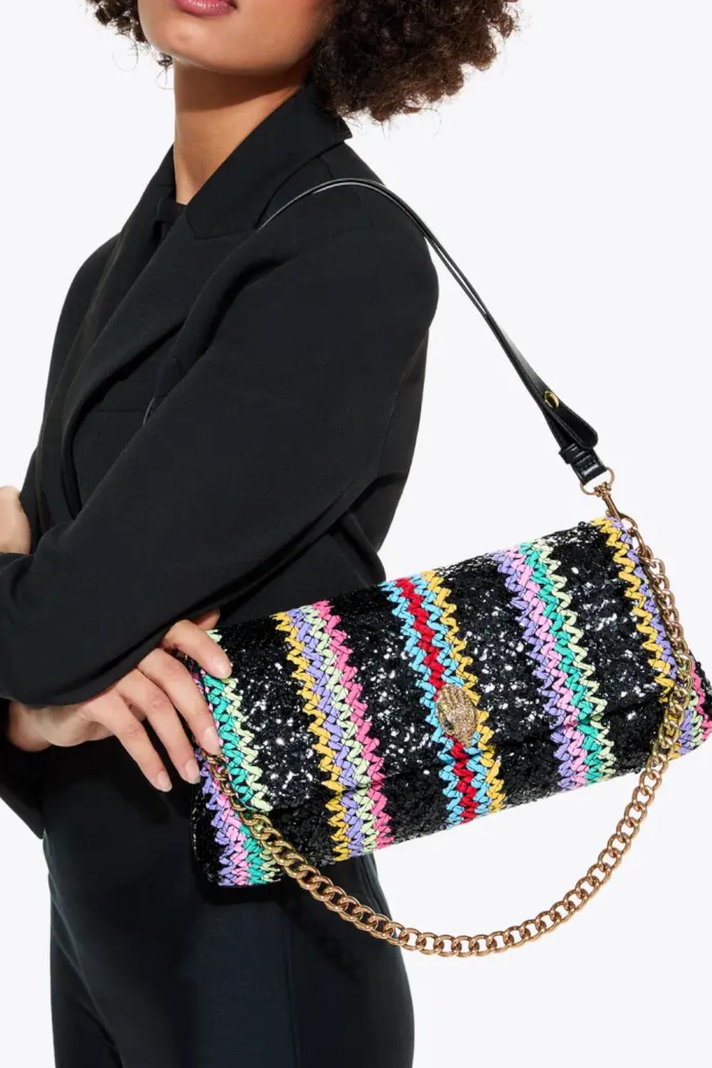 Long Kensington bag<BR/> 4372909999 BLK/OTHERS Kurt Geiger London 