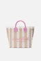 Borsa Vanity regular in canvas a righe verticali VANI001 -02596L Mc2 Saint Barth 