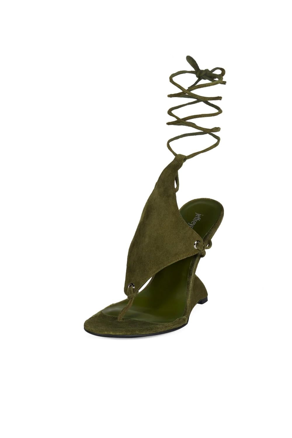 SANDALO PACHOULI SUEDE PACHOULI /OLIVE SUEDE Jeffrey Campbell 