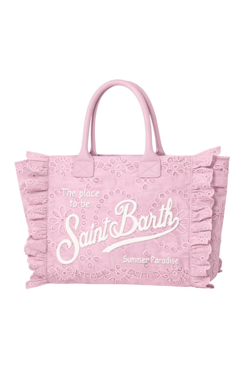 MC2 Saint Barth Vanity Bag in pizzo sangallo con volant VANI0029 -00411L Mc2 Saint Barth 
