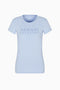 T-shirt Girocollo con Logo in Strass XW001349 AF17173U9334 Armani Exchange 