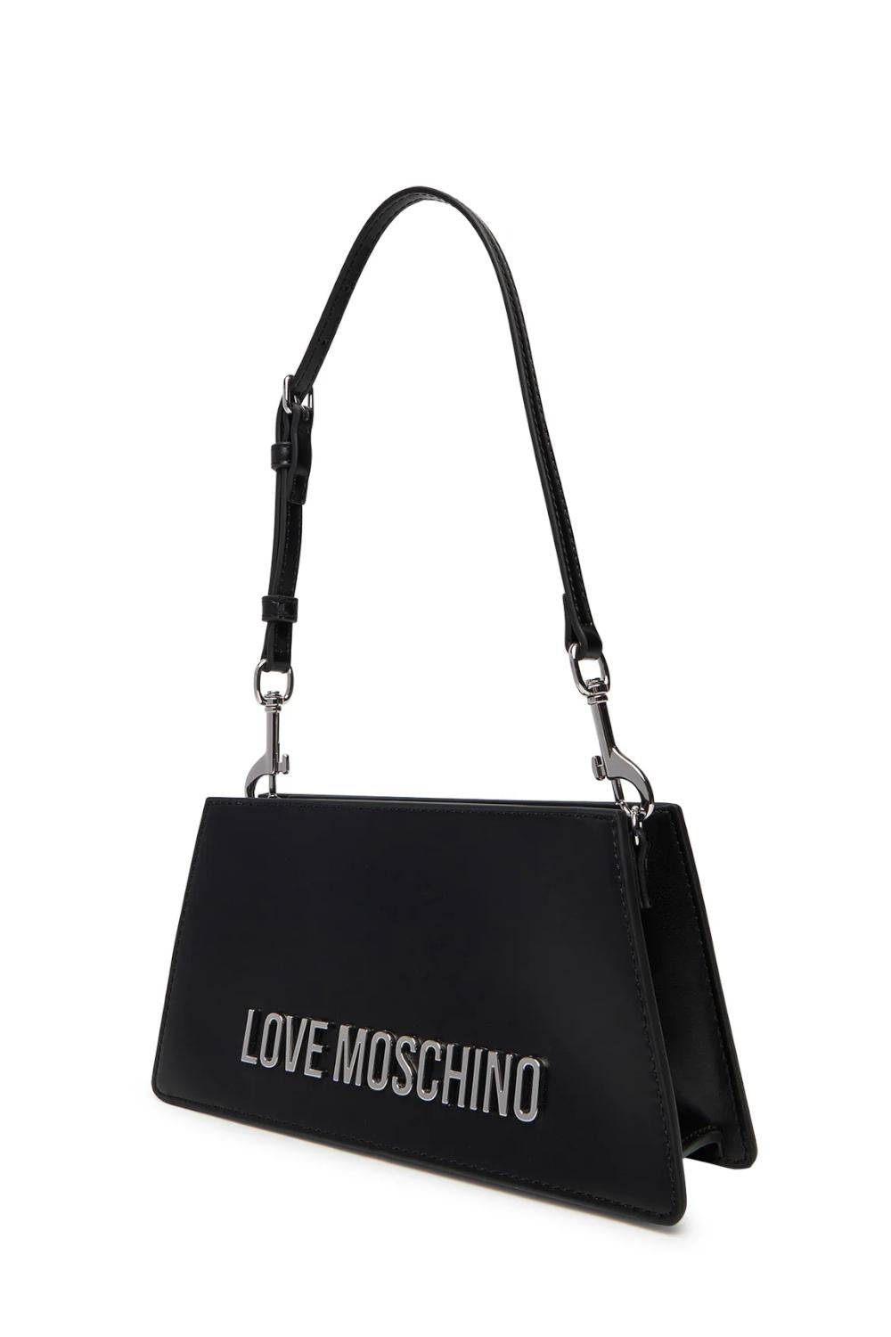 Borsa a spalla con logo Lettering<BR/> JC4095PP1N LL000B Love Moschino 