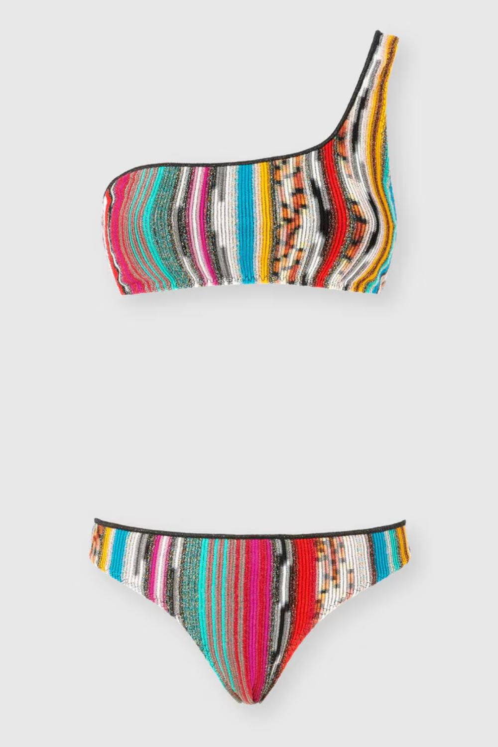 Bikini monospalla in viscosa fiammata lamé<BR/> MC23SP02 BR00ZZS208H Missoni 