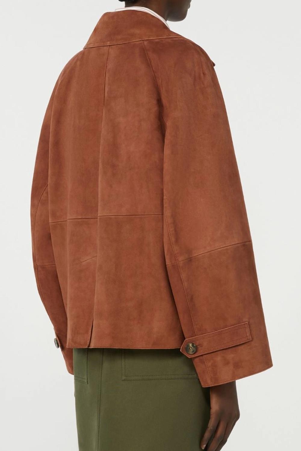 Giacca doppiopetto in suede WKDSOSPIRO 003TERRACOTTA Max Mara Weekend 