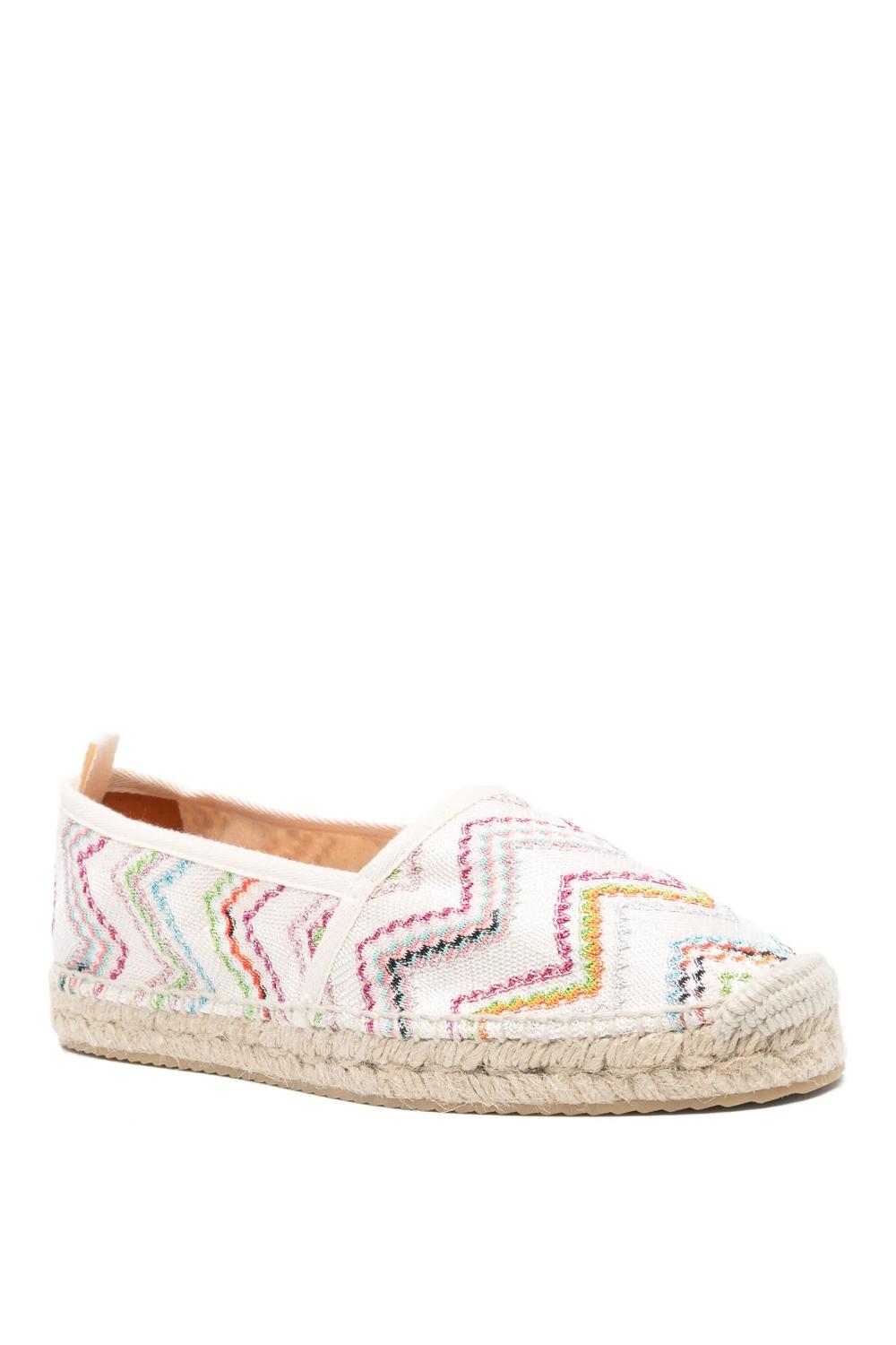 Espadrilles Missoni con motivo a zigzag<BR/> MWB014 RASCHEL WAVE MARE Missoni 