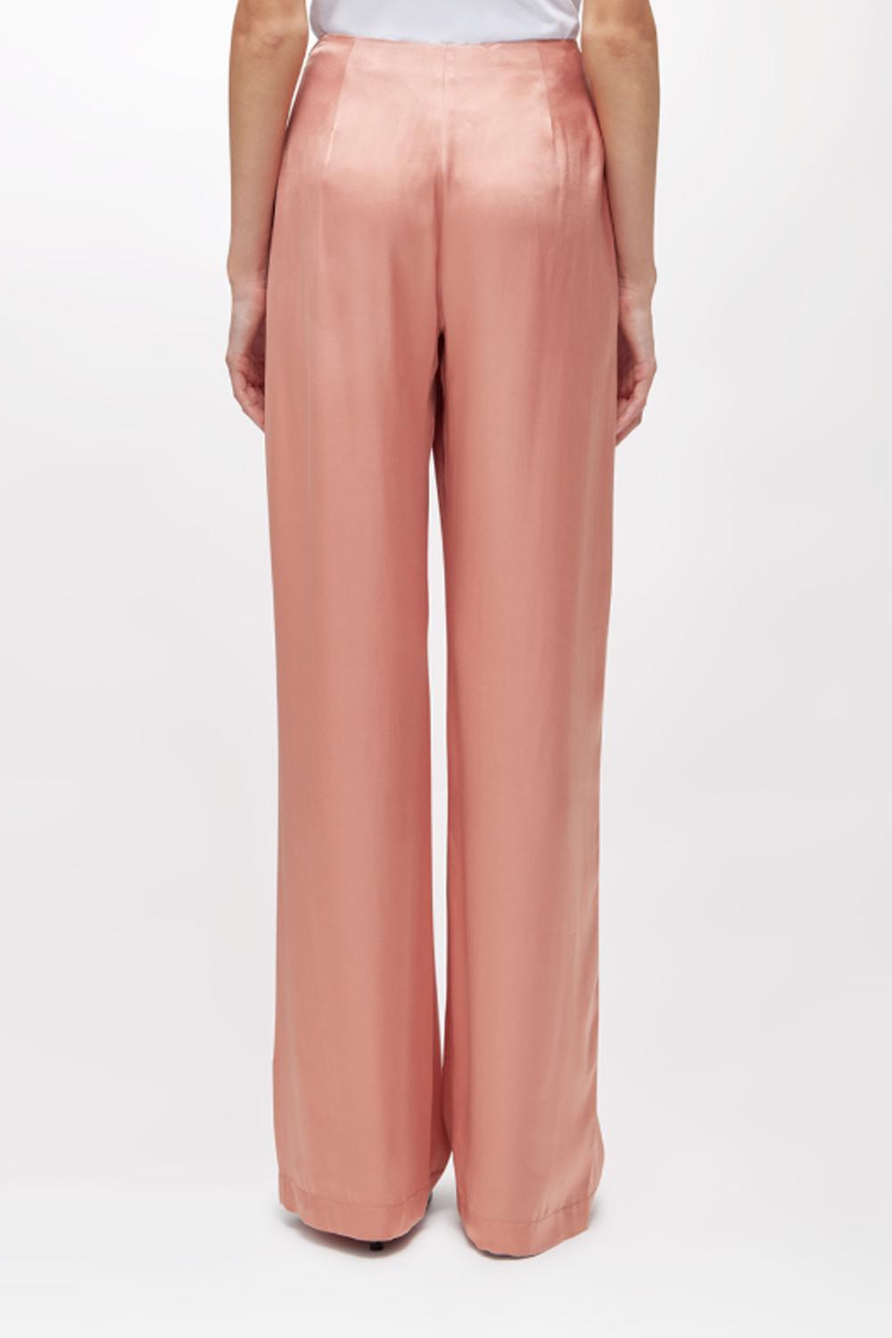 PANTALONI DRITTI IN RASO RA6002 T448A61220 Blugirl 
