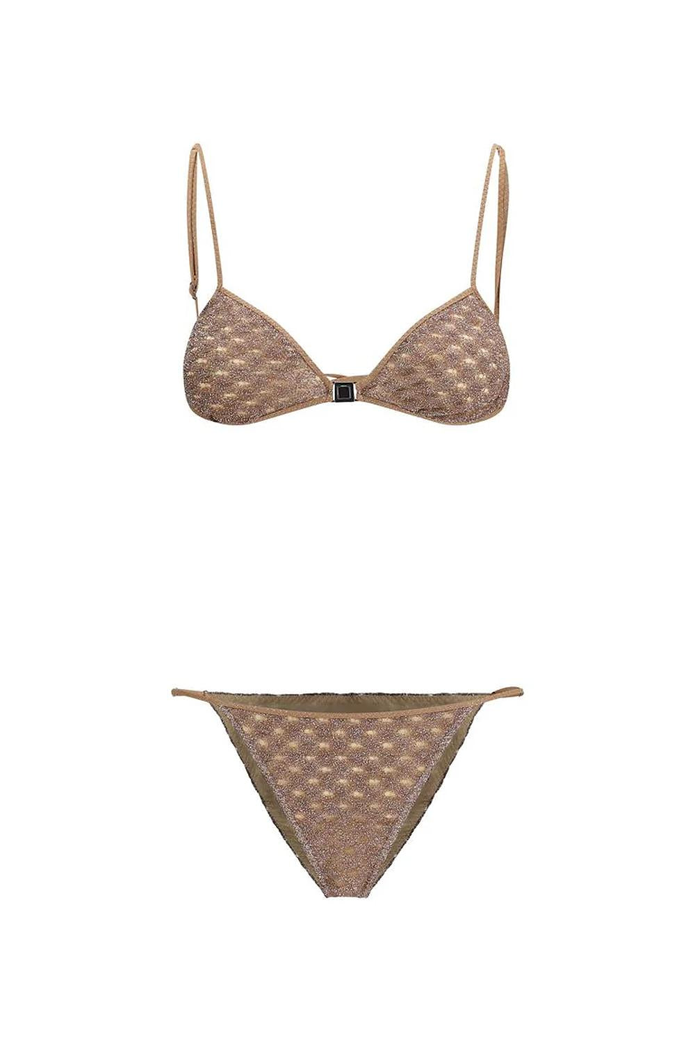 Costume da Bagno Bikini Donna in Viscosa Lamé Missoni con Pizzo a Ragnatela MS26SP0K BR014DS80EE Missoni 