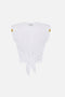 T-Shirt Elisabetta Franchi in Jersey con Nodo Frontale e Dettagli Logo MA011 61E2270 Elisabetta Franchi 