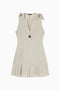Abito corto in popeline di lino con bottoni e fiocchi XW002311 AF21532U6275 Armani Exchange 
