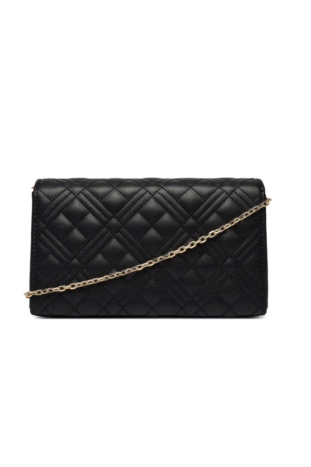 Pochette trapuntata Love Moschino con logo lettering e catena JC4079PP1O LA0000 Love Moschino 
