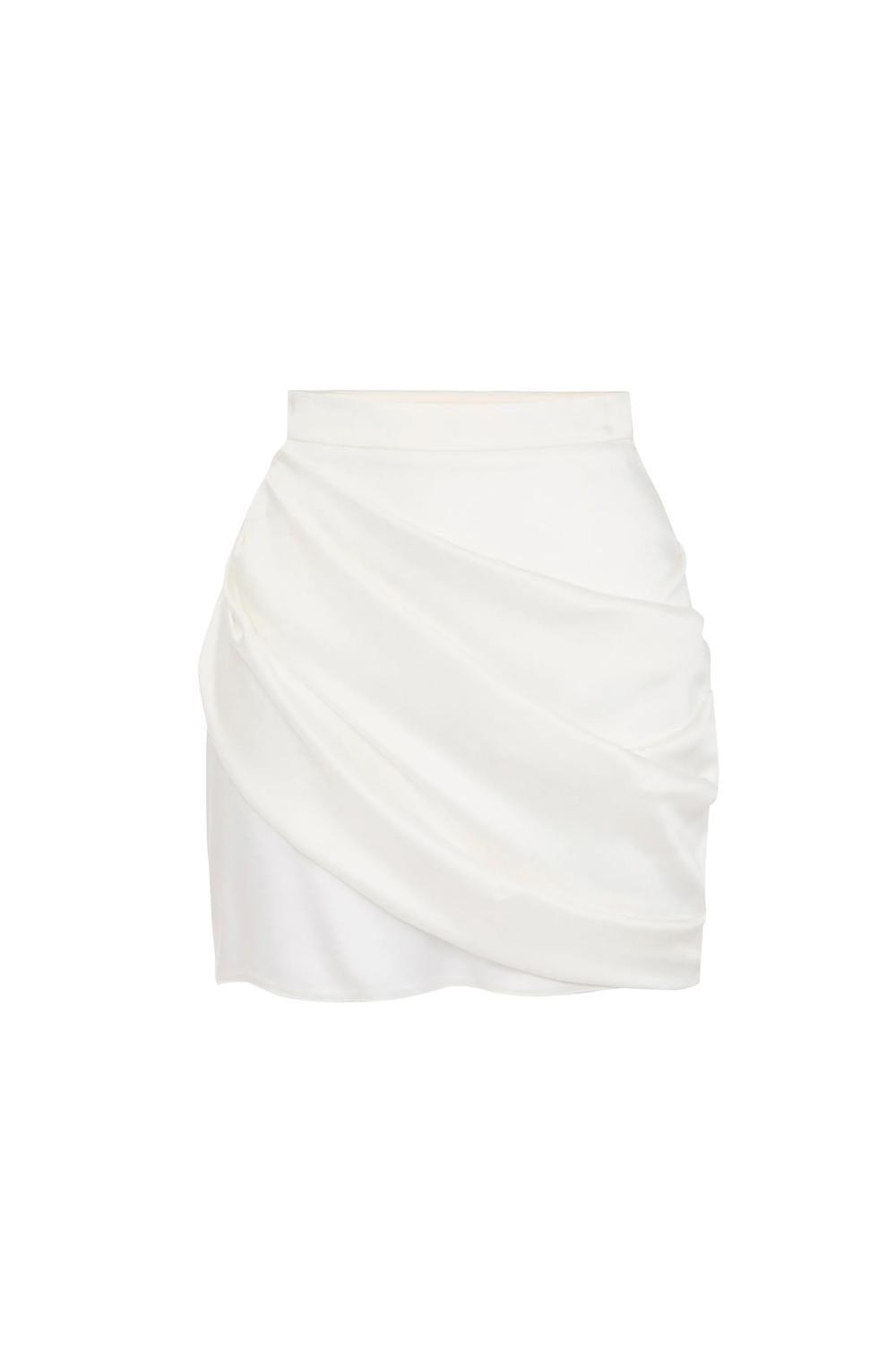 gonna corta con drappeggio laterale GO130 53E2360 Elisabetta Franchi 