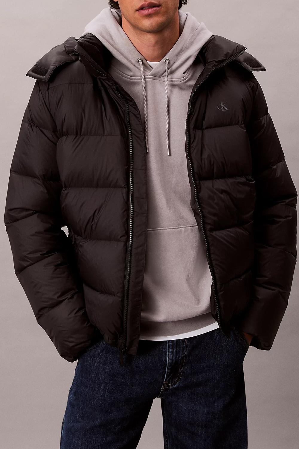 Piumino imbottito con cappuccio<BR/> LV04RC518G UB1 Calvin Klein 