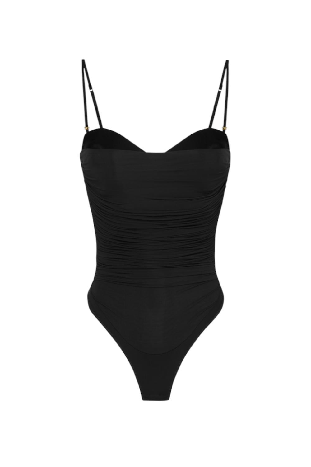 Body in jersey stretch con drappeggi<BR/> BO004 56E2110 Elisabetta Franchi 