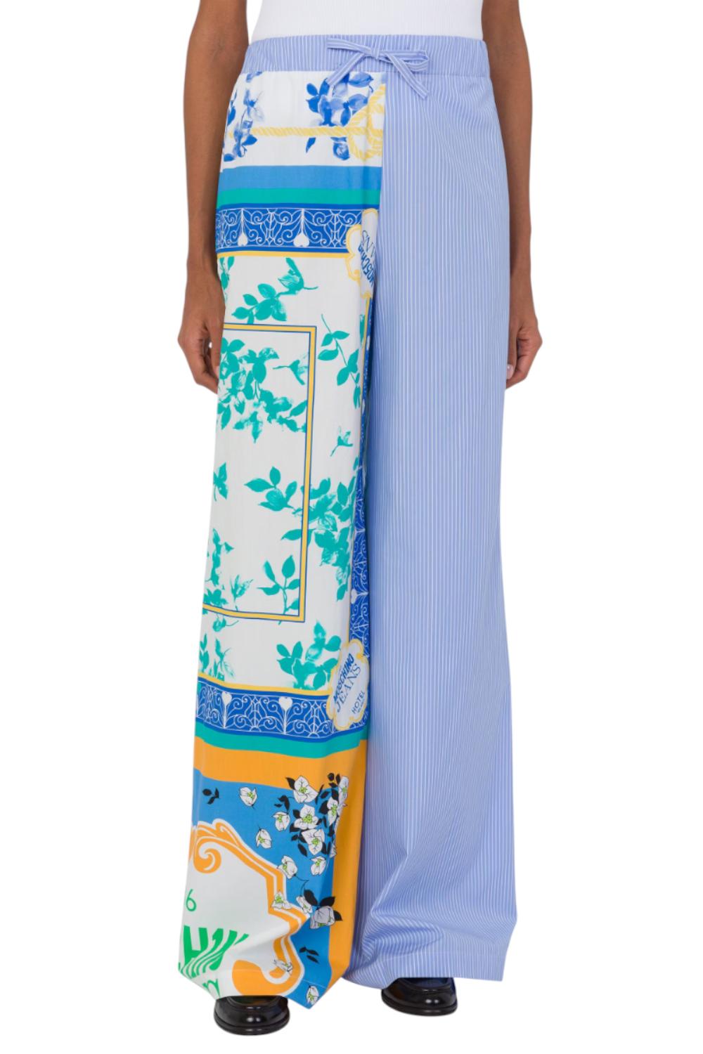 Pantalone in popeline rigato Moschino Jeans<BR/> 0332 37251303 Moschino Jeans 