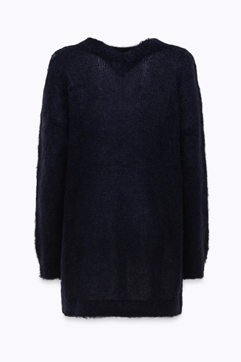 ABITO IN MOHAIR CON RICAMO PATCH RF5151 MS03793812 Blugirl 