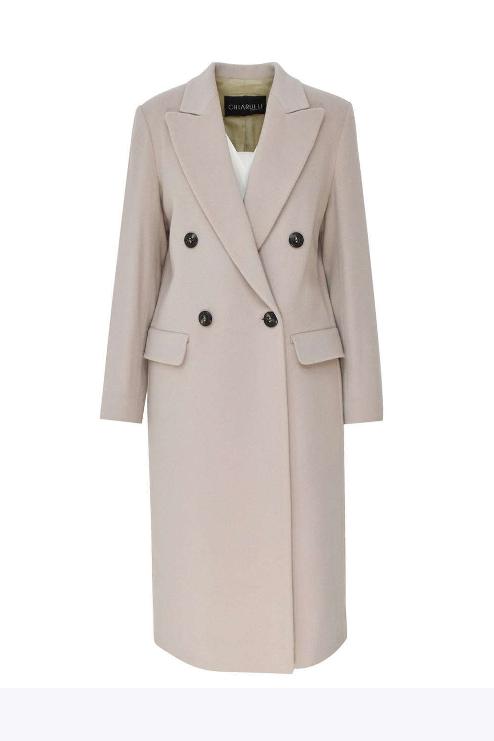 Cappotto Lungo Doppiopetto VICTORIA DEBORA 514ROSA Chiarulli 