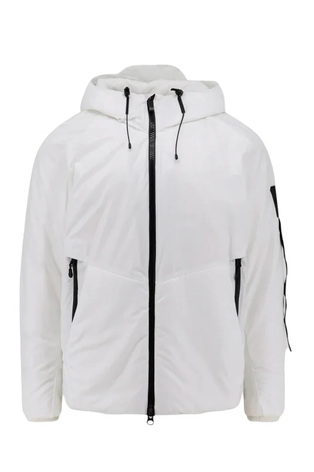 Piumino Airy in Nylon con Cappuccio 4639-512 A177OFF WHITE Outhere 