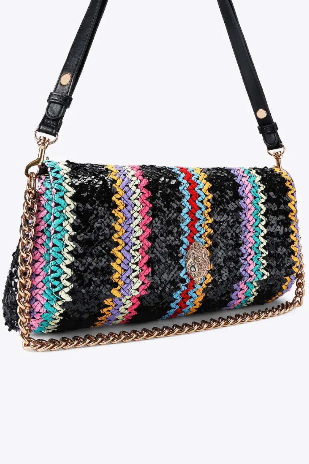 Long Kensington bag<BR/> 4372909999 BLK/OTHERS Kurt Geiger London 