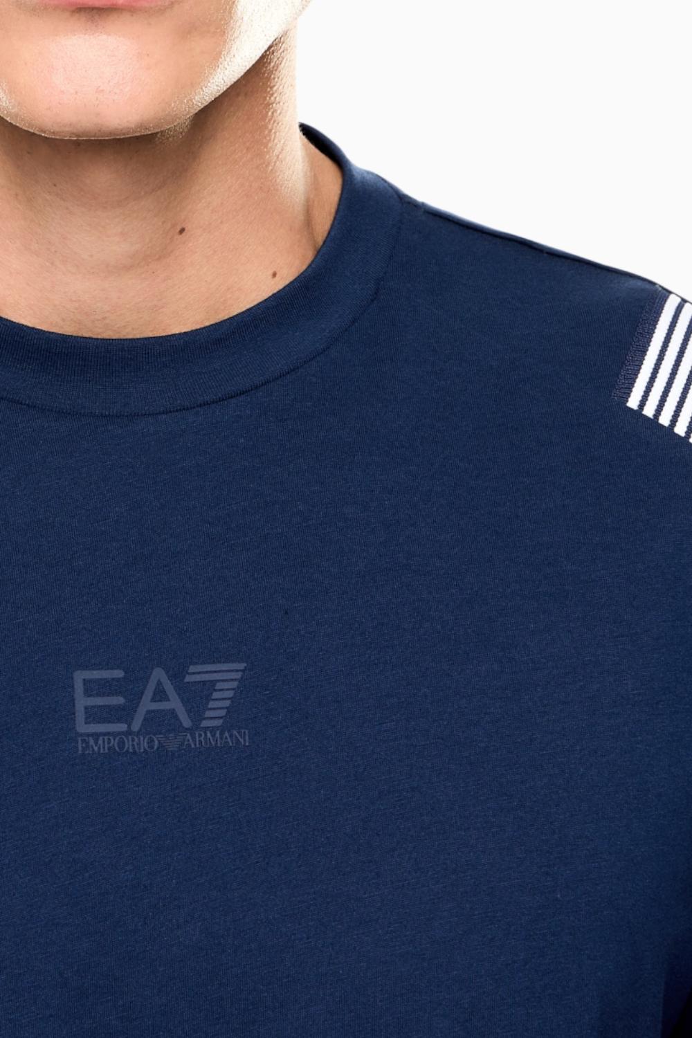 T-shirt girocollo 7 Lines in jersey di cotone EA7 Emporio Armani<BR/> 7M000266 AF10375UB107 EA7 Emporio Armani 