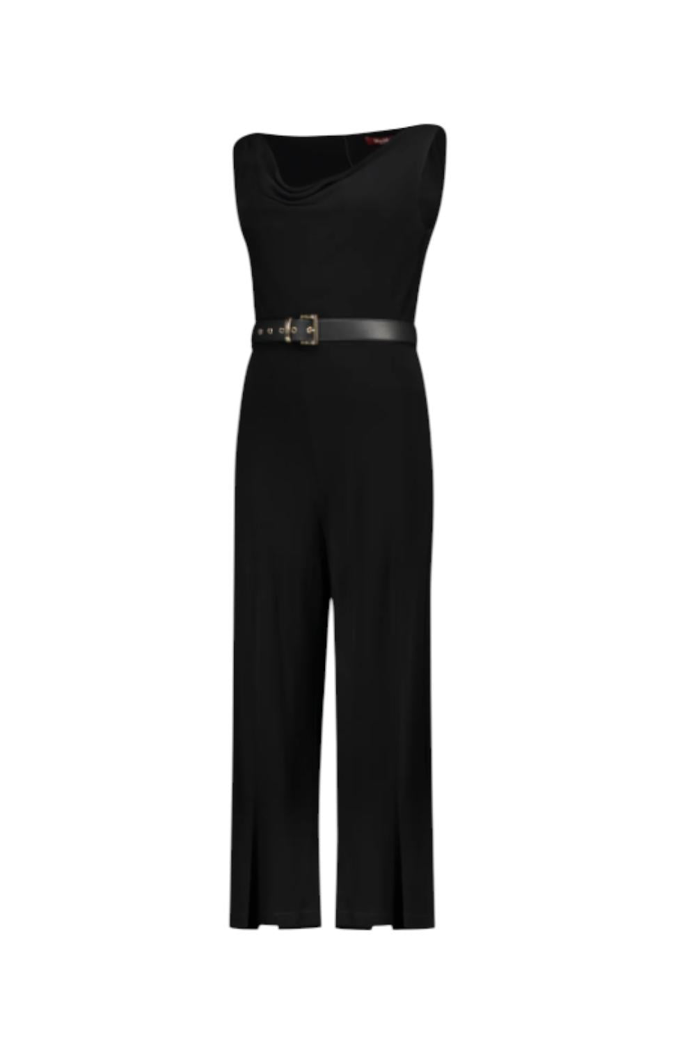Jumpsuit in viscosa<BR/> MAIELLA 003NERO Max Mara Studio 