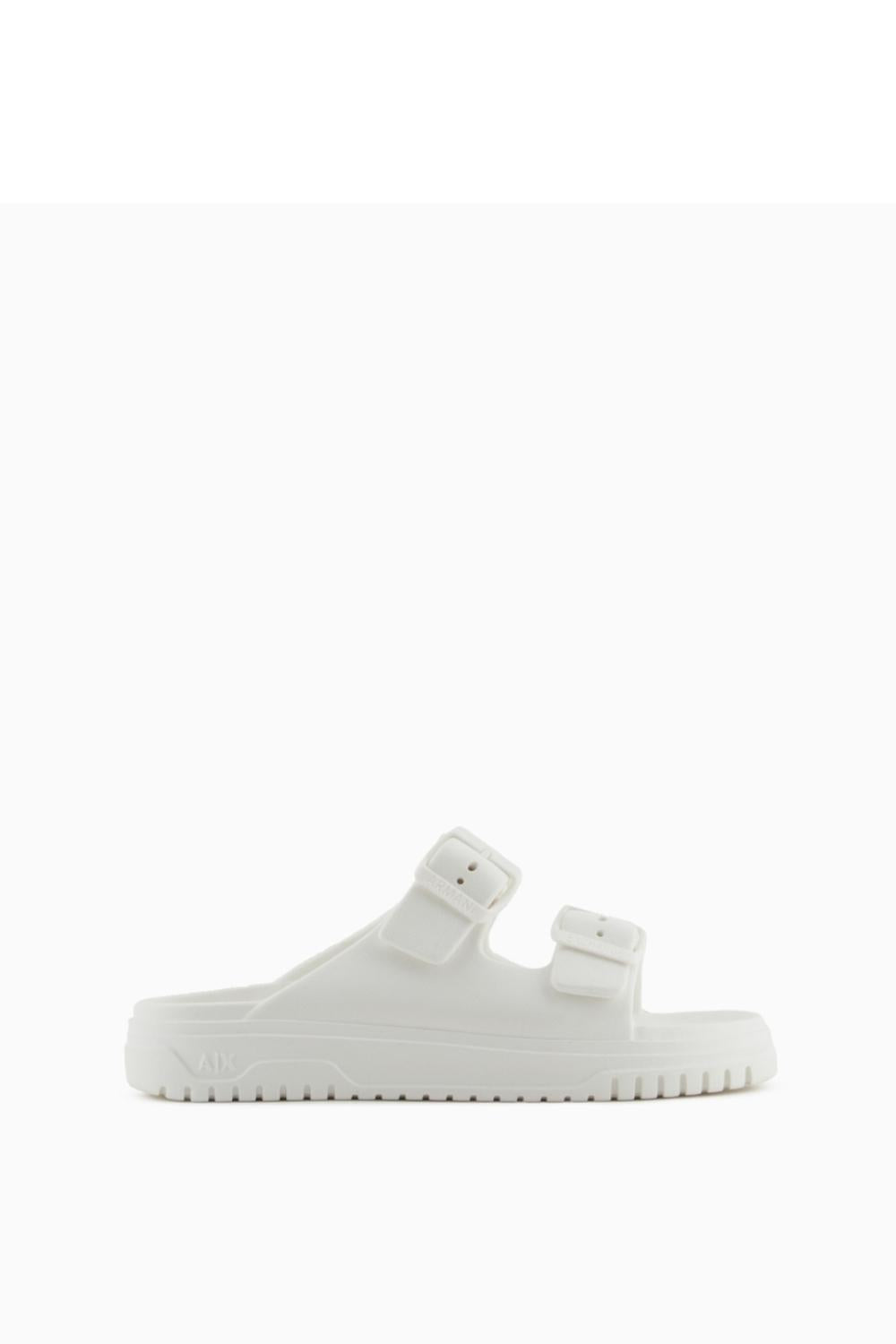 Ciabatte con due fasce e fibbie Armani Exchange<BR/> XDP043 XV82100894 Armani Exchange 