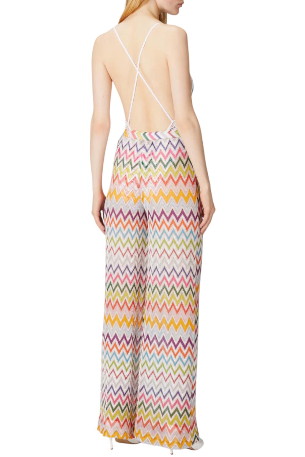 Pantaloni palazzo con elastico in vita<BR/><BR/> MC25SI01 BR012RSM9QH Missoni 