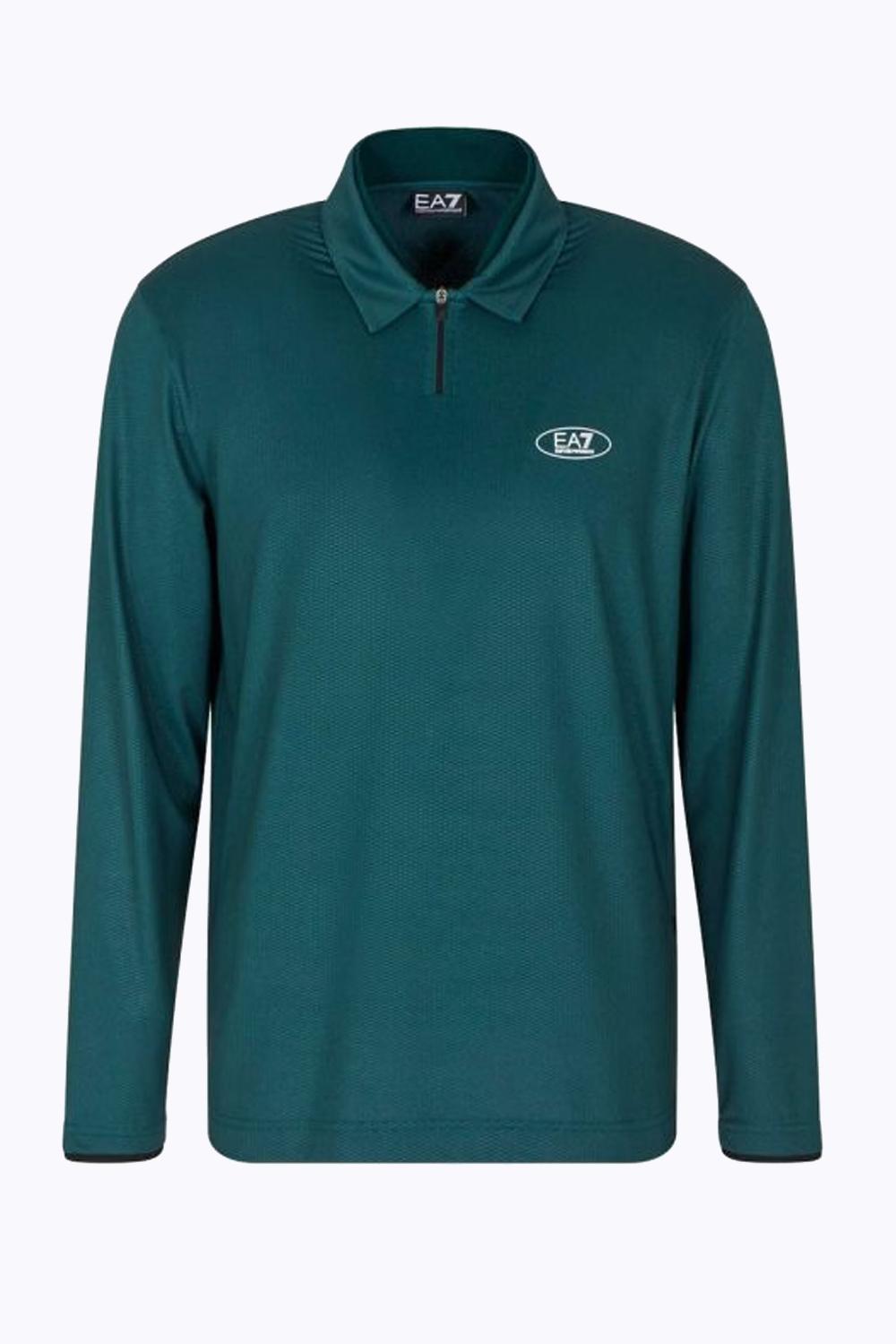 Polo a maniche lunghe Golf Pro in tessuto tecnico VENTUS7 7M000867 AF13755UB011 EA7 Emporio Armani 